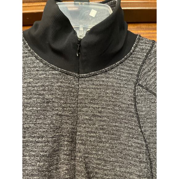 Lululemon Runderful 1/2 Zip Mini Check Pique Black size 6 - Picture 4 of 8